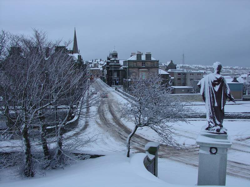 Photo: Winter Scene In Caithness - Bridge Street, Wick 4 March 2006