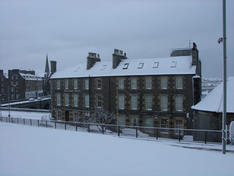 Photo: Winter Scene In Caithness - Mackays Hotel, Wick 4 March 2006