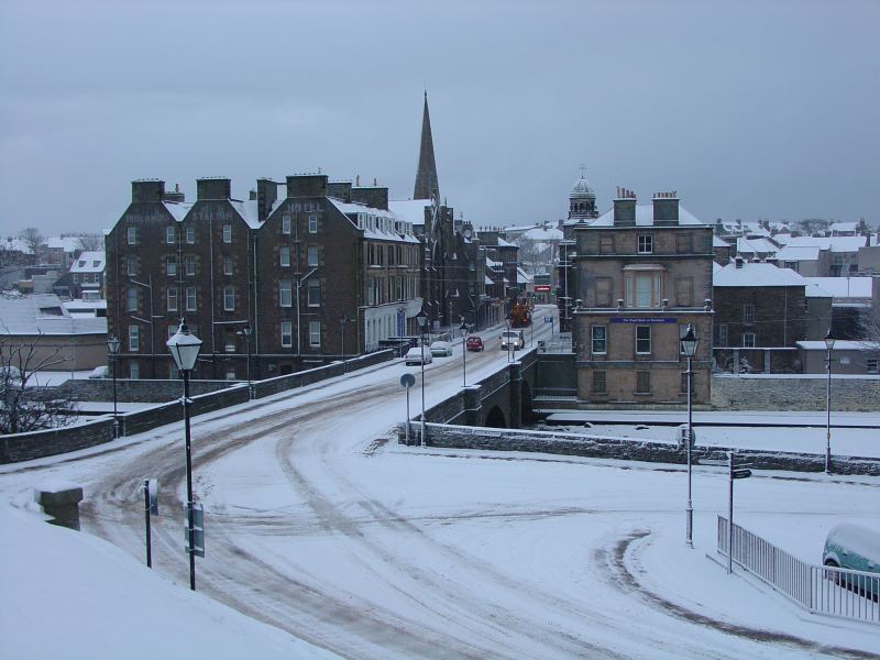 Photo: Winter Scene In Caithness - Wick Looking From Caithness General 4 March 2006 7.30am