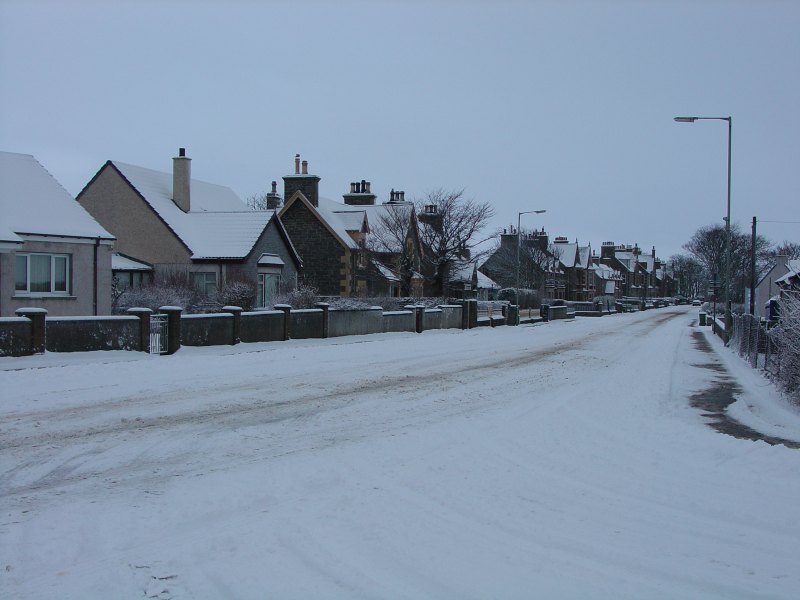 Photo: Winter Scene In Caithness - Thurso Road, Wick 4 March 2006 7.37am