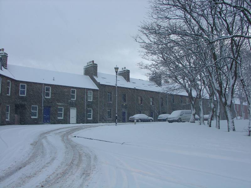 Photo: Winter Scene In Caithness - Argyle Square, Wick 4 March 2006 7.40am