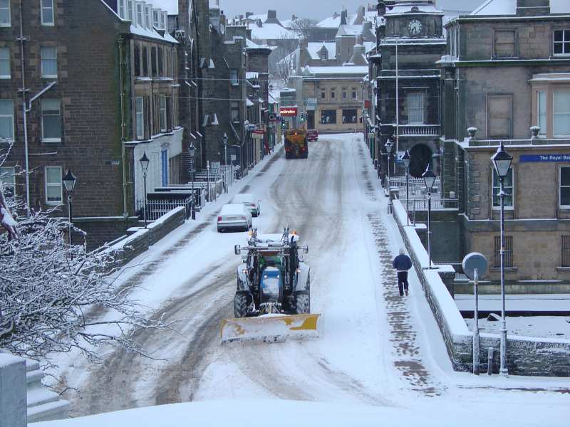 Photo: Winter Scene In Caithness - Bridge Street, Wick 4 March 2006 7.30am