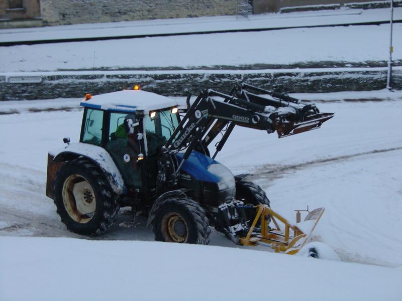 Photo: Winter Scene In Caithness - Clearing Snow In Wick 4 March 2006