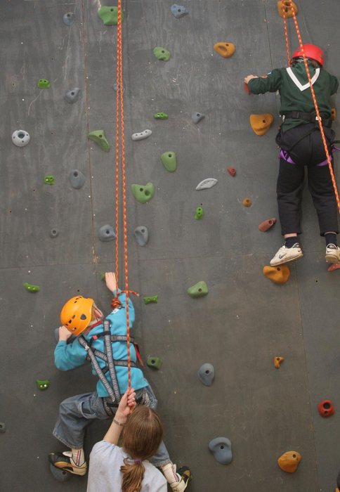 Photo: Climbing Wall At Scout Hall
