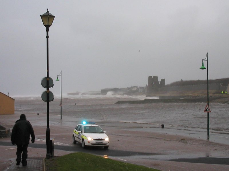 Photo: Storm Lashes Thurso And High Tide Brought Flooding