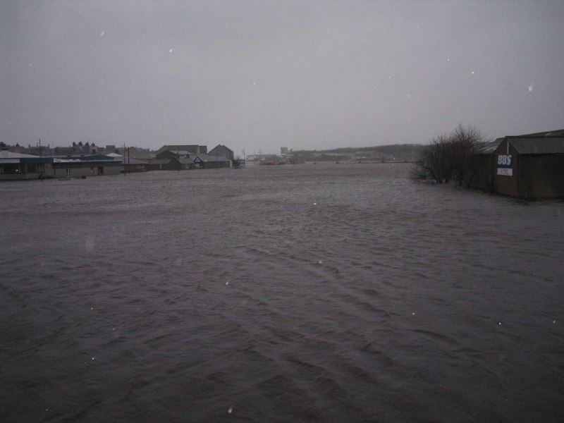 Photo: Storm Lashes Thurso And High Tide Brought Flooding