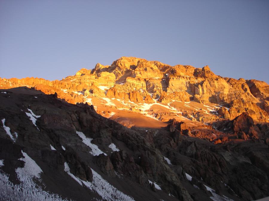 Photo: A view of Aconcagua from Base Camp