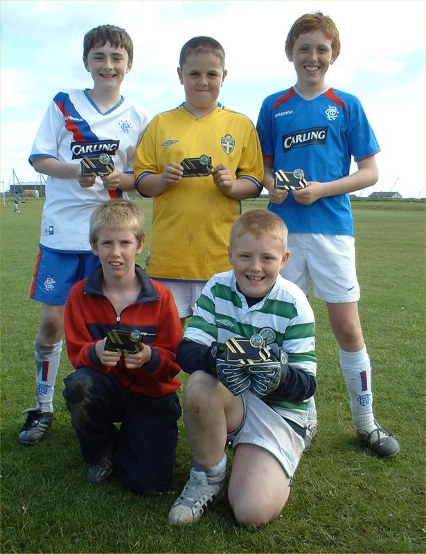 Photo: The winning team in the five-a-side football competition