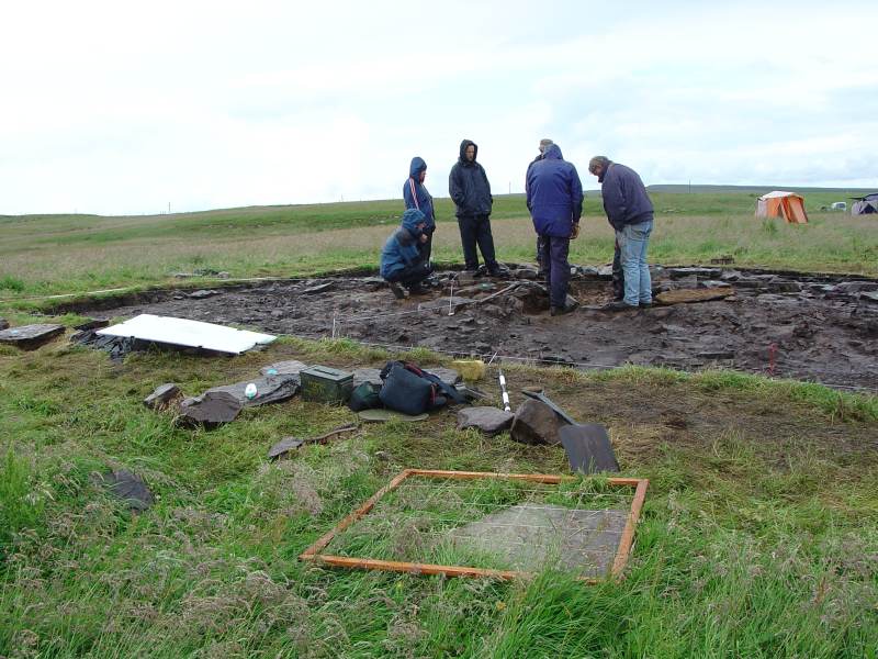 Photo: Uncovering The Cairn At Battlemoss Near Yarrows