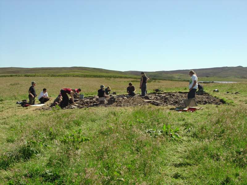 Photo: Uncovering The Cairn At Battlemoss Near Yarrows