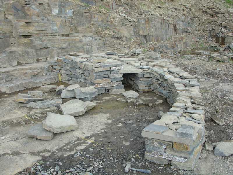 Photo: Part Of A Broch Being Constructed - 18 July 2005