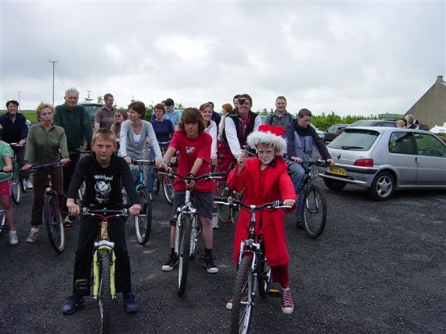 Photo: Mey Hall Sponsored Cycle Raises £1700 For New Hall Project