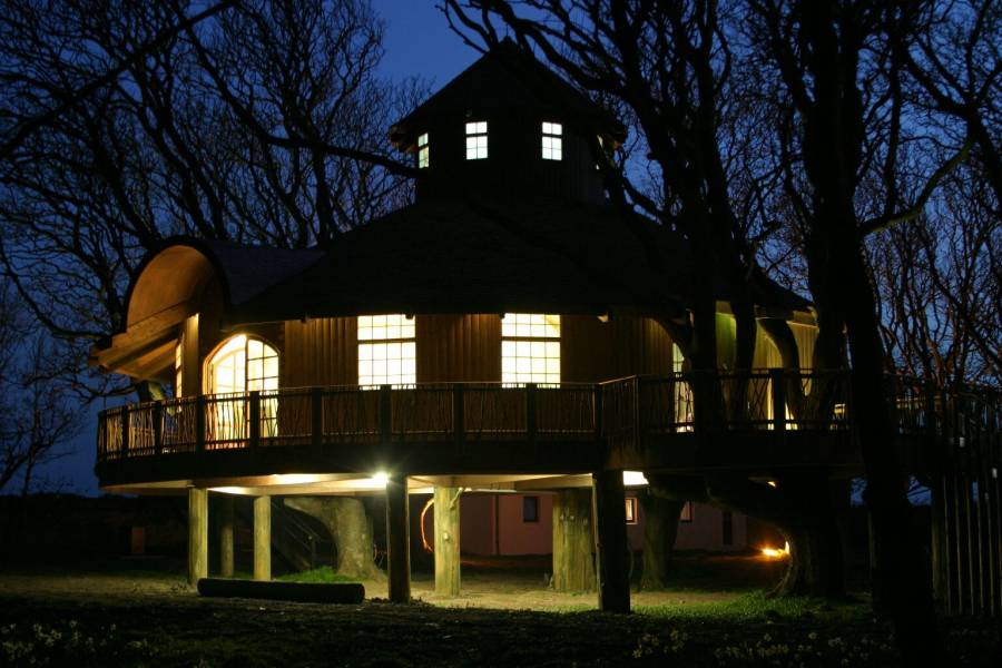Photo: Tree House At Night