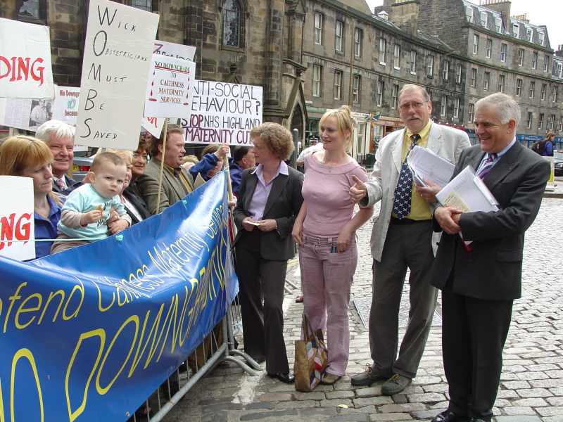 Photo: North Action Group In Edinburgh to Lobby MSPs