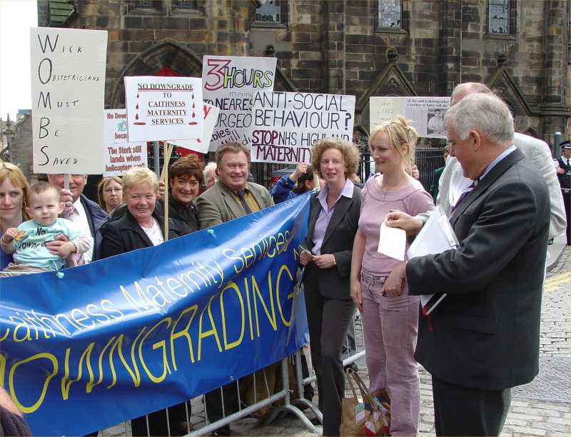 Photo: North Action Group In Edinburgh to Lobby MSPs