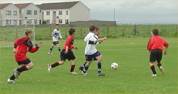 Photo: South School V Castletown 2005 Action