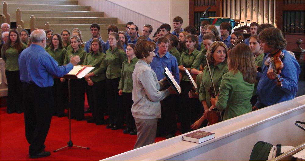 Photo: Crossflame Choir From North Carolina Sing At Wick Old Parish Church