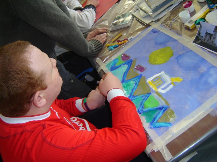 Photo: Artists From Clyde At Project Ability, Ormlie, Thurso