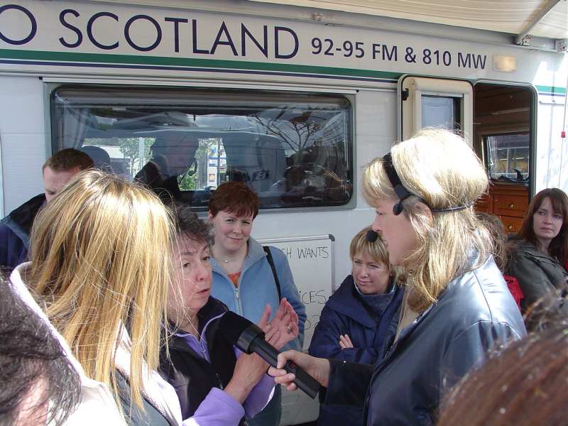 Photo: Lesley Riddoch Show At Wick Features Maternity Unit Problem