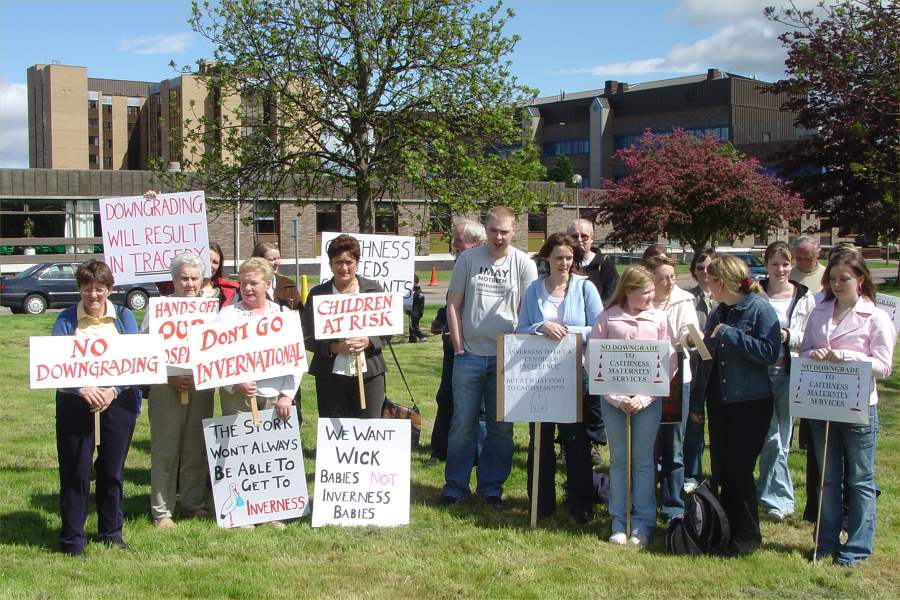 Photo: North Action Group Inverness Protest 15 May 2004