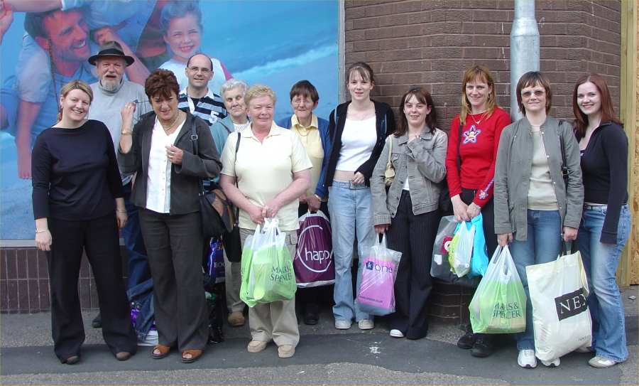 Photo: Some Of The North Action Group Protestors Ready To Head Home After Some Shopping