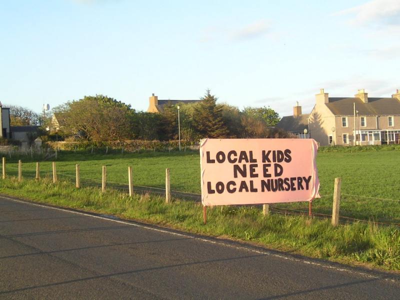 Photo: Save Keiss Nursery Campaign Gets Going