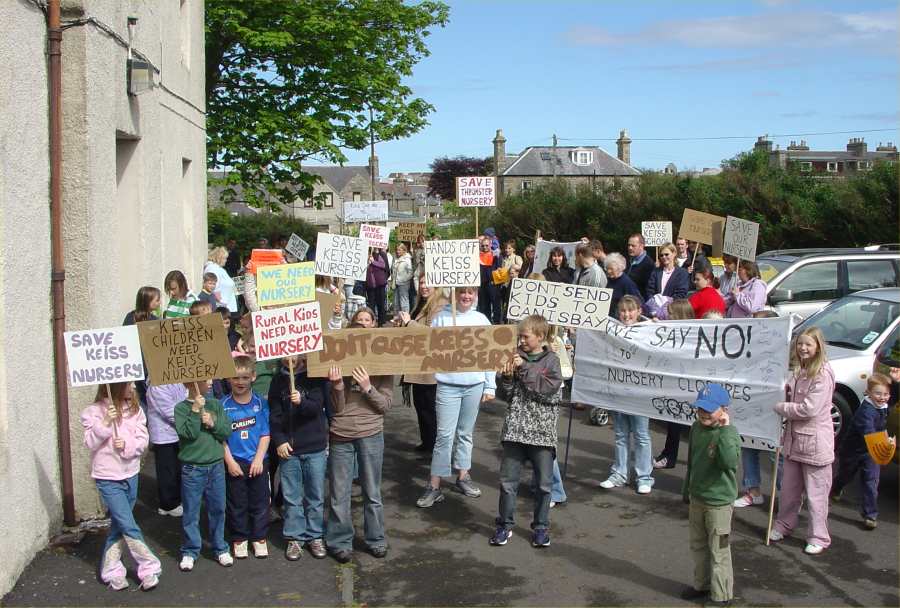 Photo: Other Nursery Groups Join Keiss March To Rhind House