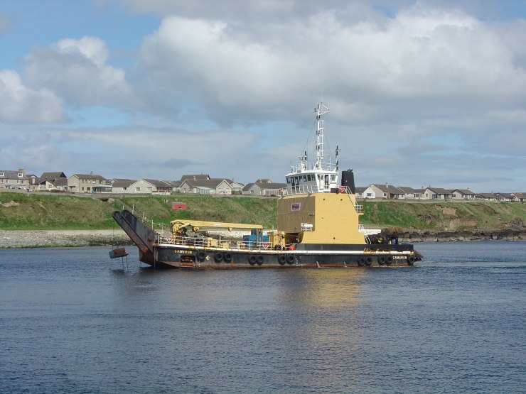 Photo: Wick Harbour Saturday 20th May 2006 Customs And A Dredger