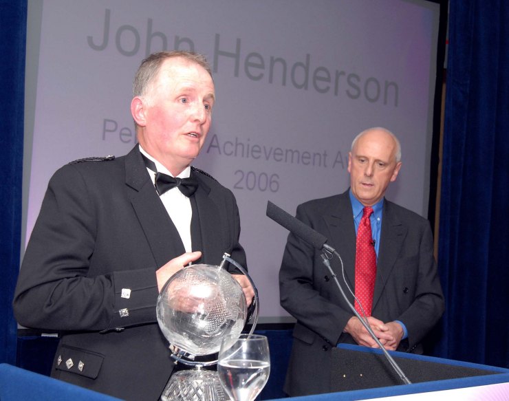 Photo: John Henderson Wins BT Personal Achievement Award