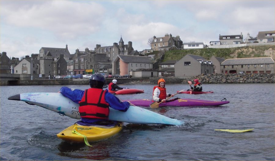 Photo: Participants In The Kayak Safety Course At Wick