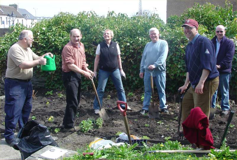 Photo: Wick Rotary Club Help With Wick Heritage Centre Garden