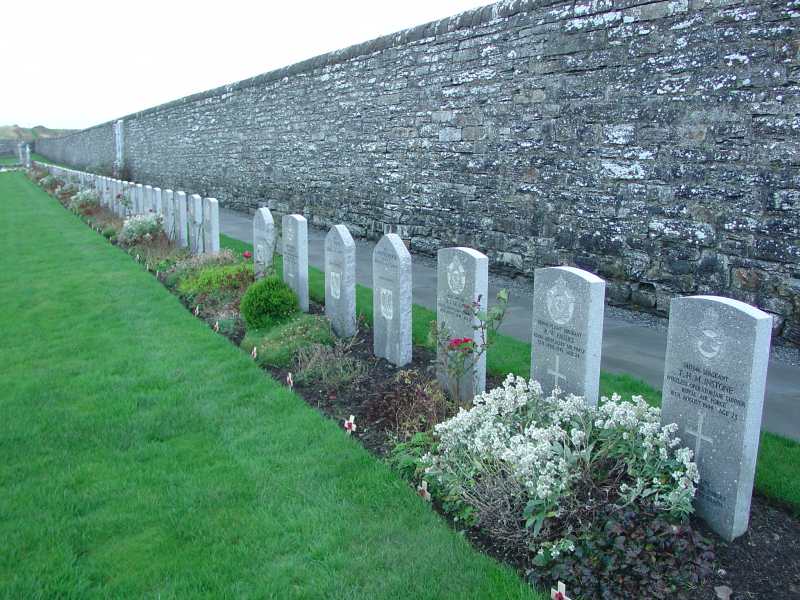 Photo: Remembrance Sunday Wick Cemetery - 14 November 2004