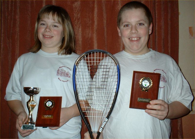Photo: Donna Majilton and brother Gavin who won the plate competition in his age group