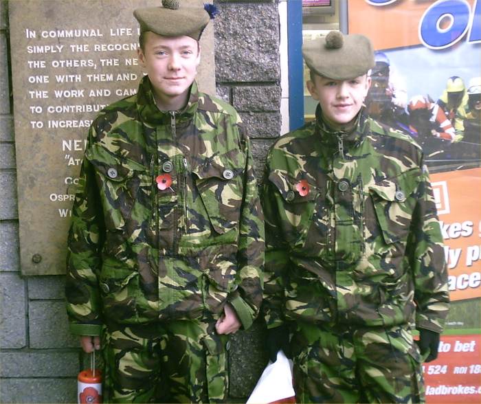 Photo: LCpl Durrand and Cdt Macadie
