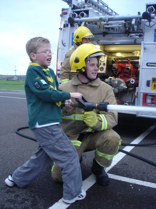 Photo: Reay Cubs Visit Dounreay