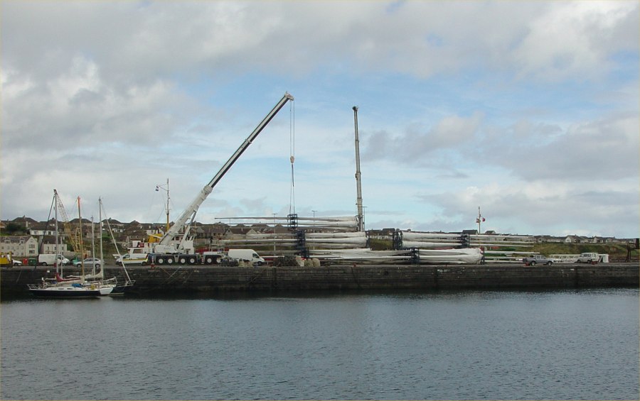 Photo: Wind Turbines For Dunbeath Arriving At Wick