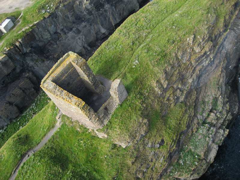 Photo: Kite Cam View Of Castle Of Old Wick 22 July 2008