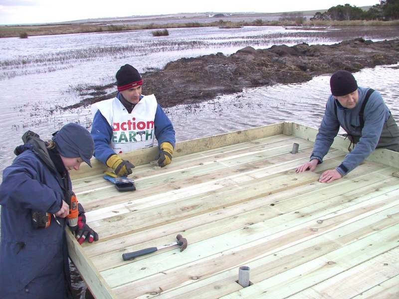 Photo: Building Platforms At St John's Loch