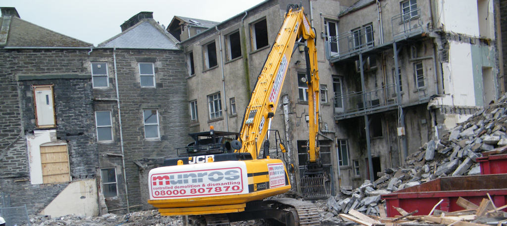 Photo: Wick Council Offices Demolition Underway