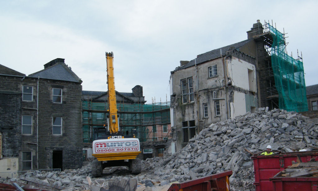 Photo: Wick Council Offices Demolition Moving Fast