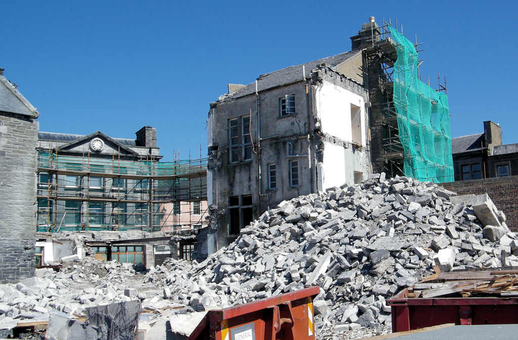 Photo: Wick Council Offices Demolition Moving Fast