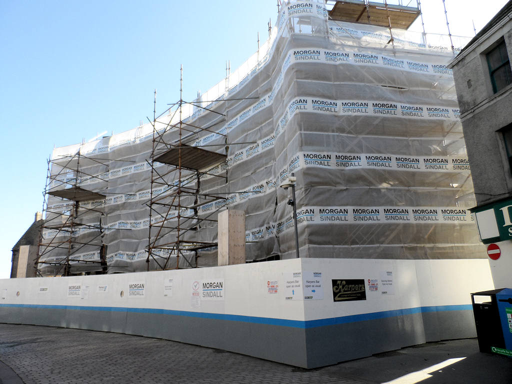 Photo: Wick Council Offices Under Wraps - 1 October 2013