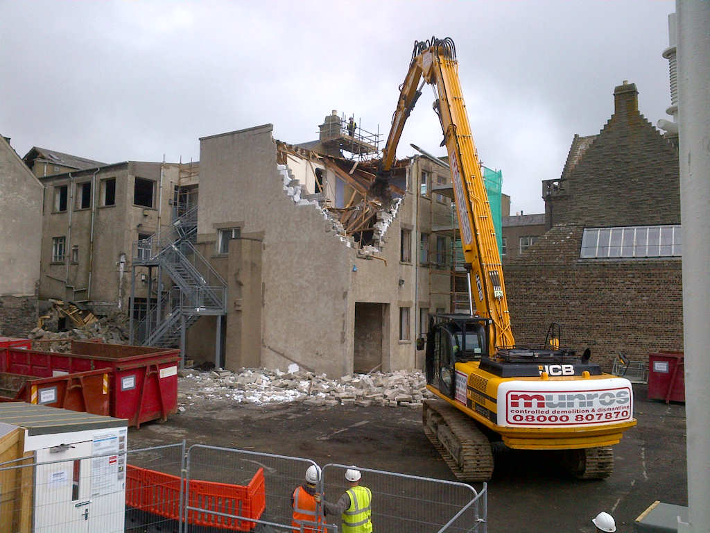 Photo: Wick Council Offices Demolition Begins