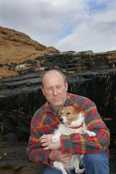 Photo: Pip With Owner Martin Stacey After The Rescue At Latheronwheel Cliffs