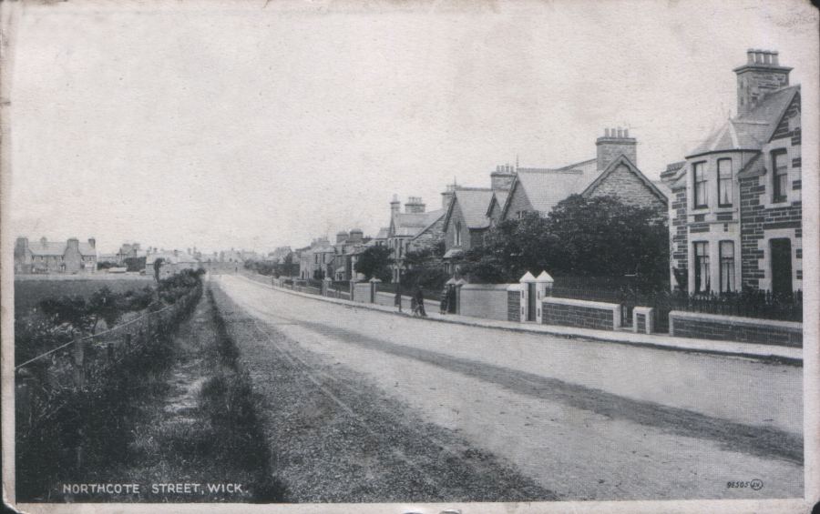 Photo: Northcote Street, Wick - Posted 28 August 1929