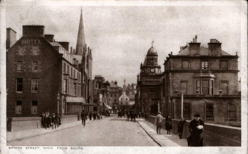 Photo: Bridge St, Wick From The South - Posted 9 February 1926