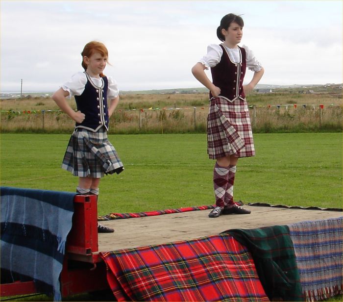 Photo: Highland dancing performed by Laura Katie and Sarah Davidson