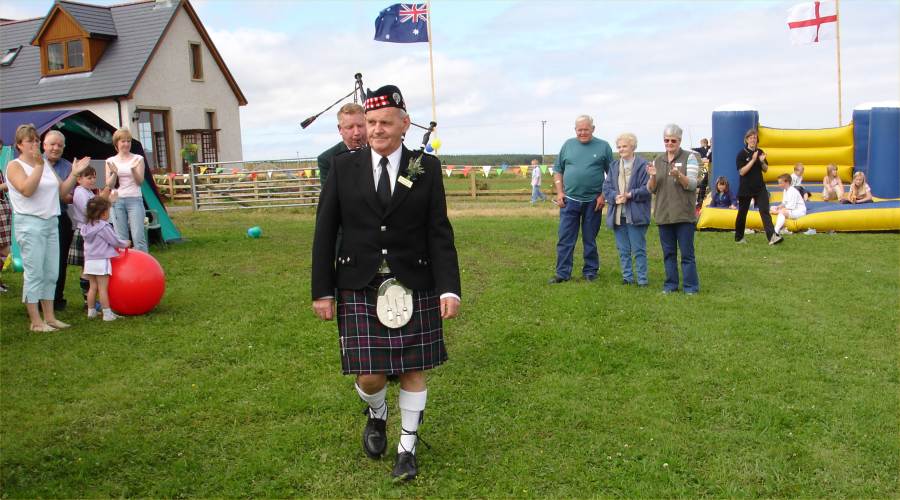 Photo: Bruce Shearer, Chieftain of the Shearer Family Gathering Highland Games