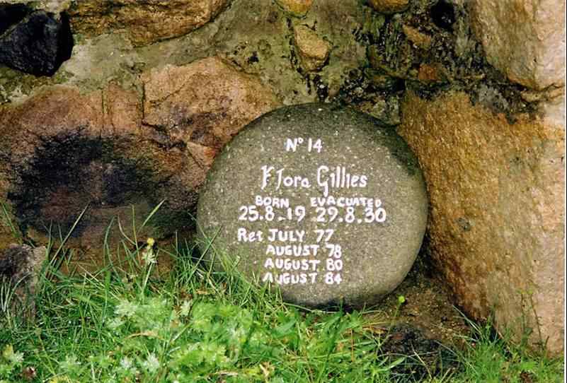 Photo: Commemoration Stone for Flora Gillies