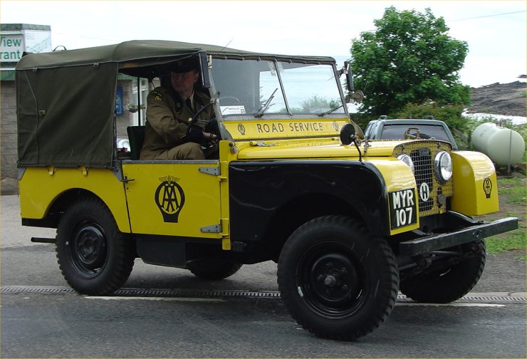 Photo: AA Vehicles On A Charity Run John O'Groats To Landsend